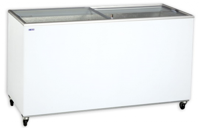 glass door chest freezer