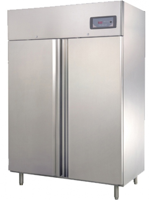 GNC1400L2 Double solid door INOX refrigerator