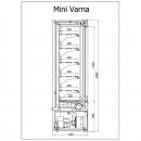 R-1 MVR 160/60 MINI VARNA - Zidna hlađena vitrina 
