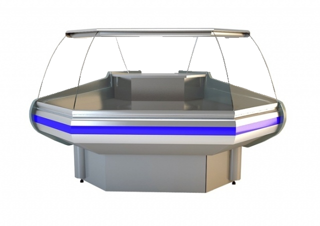 NCHIZ 1,3/1,1 Curved glass external corner counter (90°)
