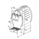 SOUDEK 50/K 3xTAP - Točionik u obliku bačve sa zračnim kompresorom
