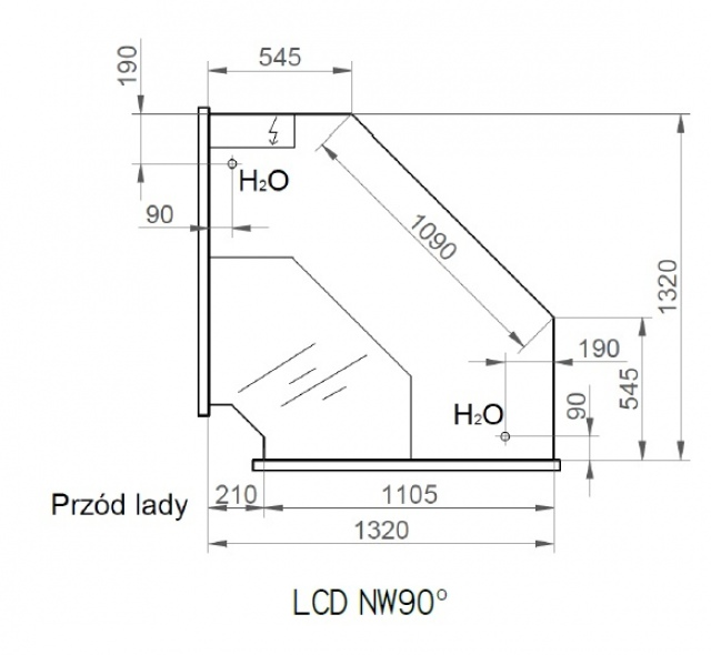 LCD NW Dorado Kutni element - unutanji kut