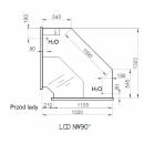 LCD Dorado NW - Internal corner counter 90°