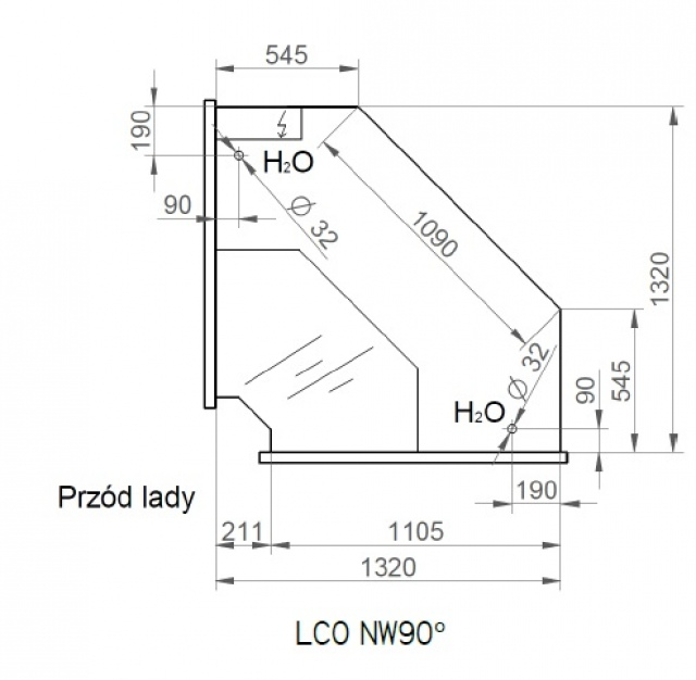 LCO Orion NW - Internal corner counter 90°