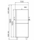 COMBI CC 700 Solid door cooler with double cooling space