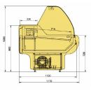 LCO Orion 2,5 Counter with curved glass