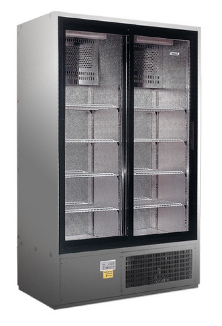 SCH 1400R INOX Cooler with sliding glass doors