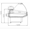 WCHIM 3,0/1,2 Counter with curved glass (Market line)