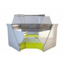 NCHSNW 1,4 Curved glass internal corner counter (90°)