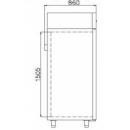 WSN-711 S INOX - Upright freezer with glass door
