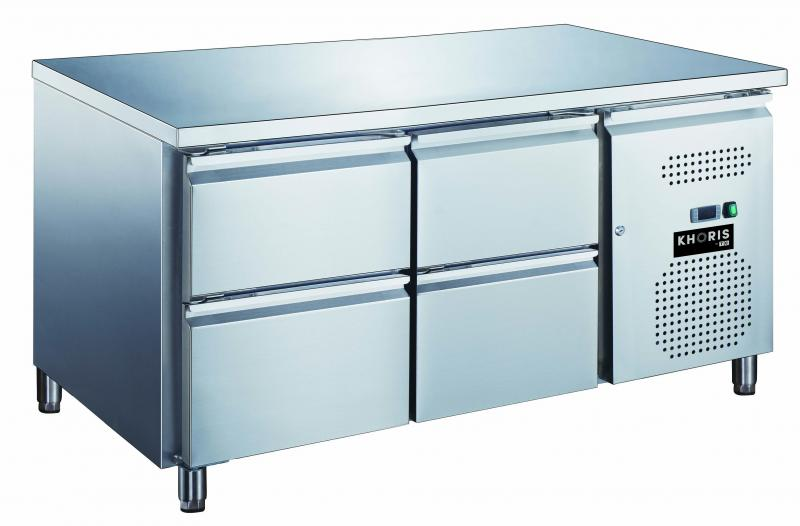 KH-GN2140TN - Refrigerated worktable with 4 drawers
